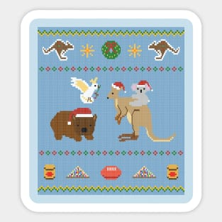 Australian Christmas Knit Sticker